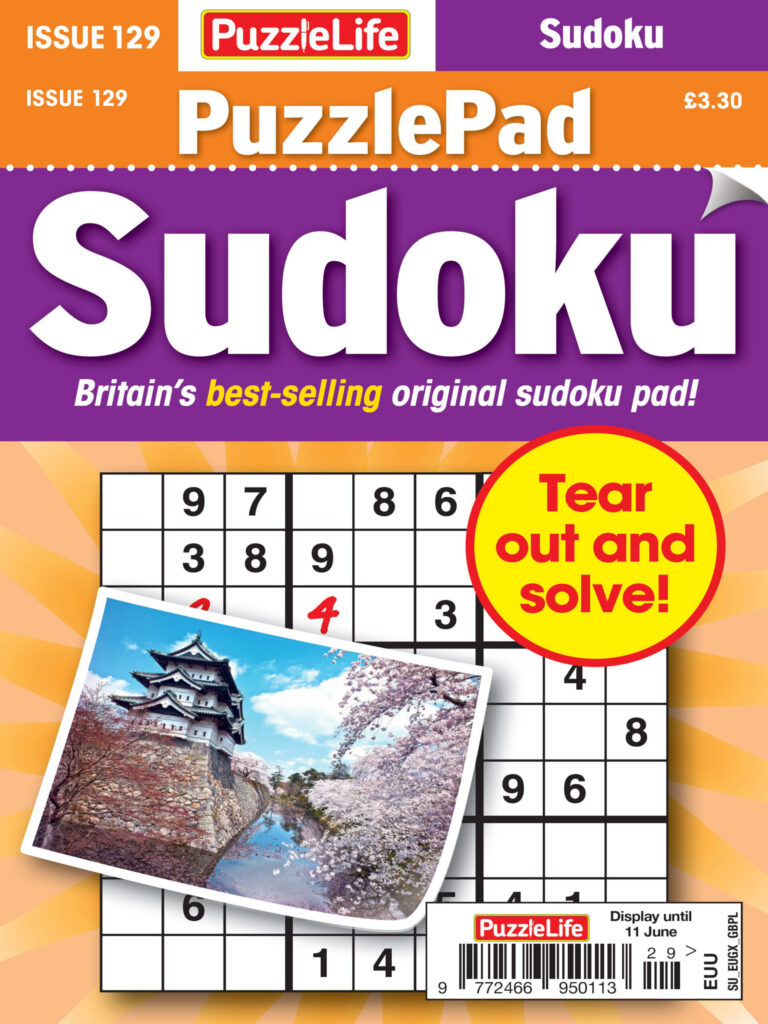 PuzzleLife PuzzlePad Sudoku Issue 129 2026 PuzzleLife PuzzlePad Sudoku Kitap Kapağı