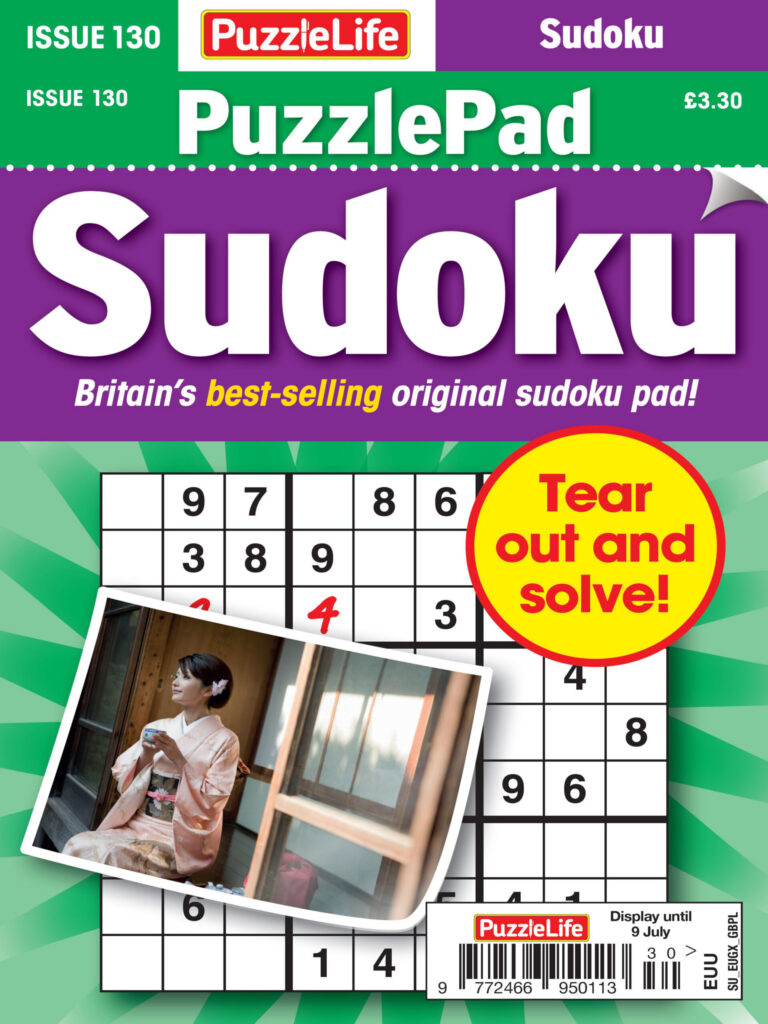 PuzzleLife PuzzlePad Sudoku Issue 130 2026 PuzzleLife PuzzlePad Sudoku Kitap Kapağı
