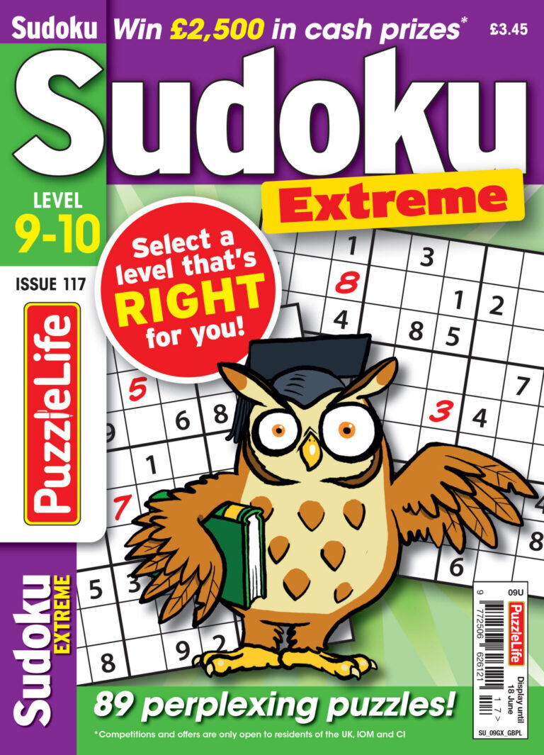 PuzzleLife Sudoku Extreme Issue 117 2026 PuzzleLife Sudoku Extreme Kitap Kapağı