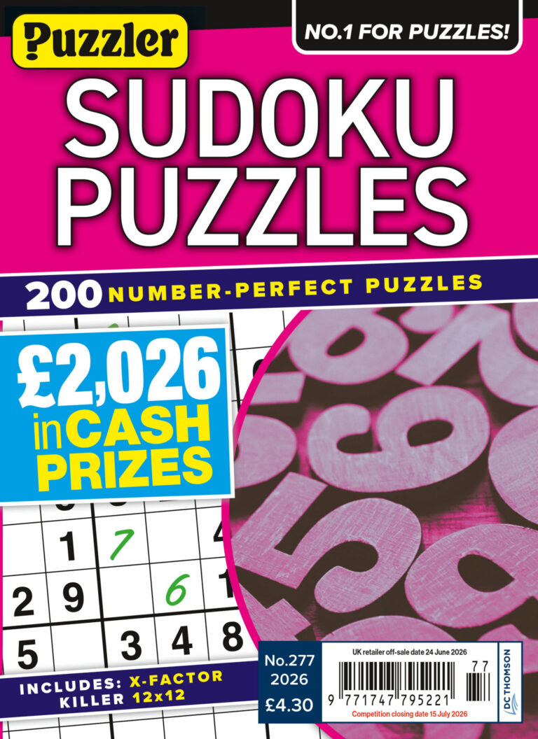 Puzzler Sudoku Puzzles Issue 277 2026 Puzzler Sudoku Puzzles Kitap Kapağı