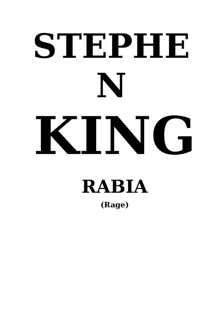 Rabia Spanish Edition King Stephen Kitap Kapağı