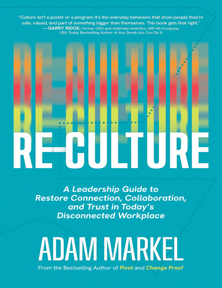 Re Culture Adam Markel Kitap Kapağı