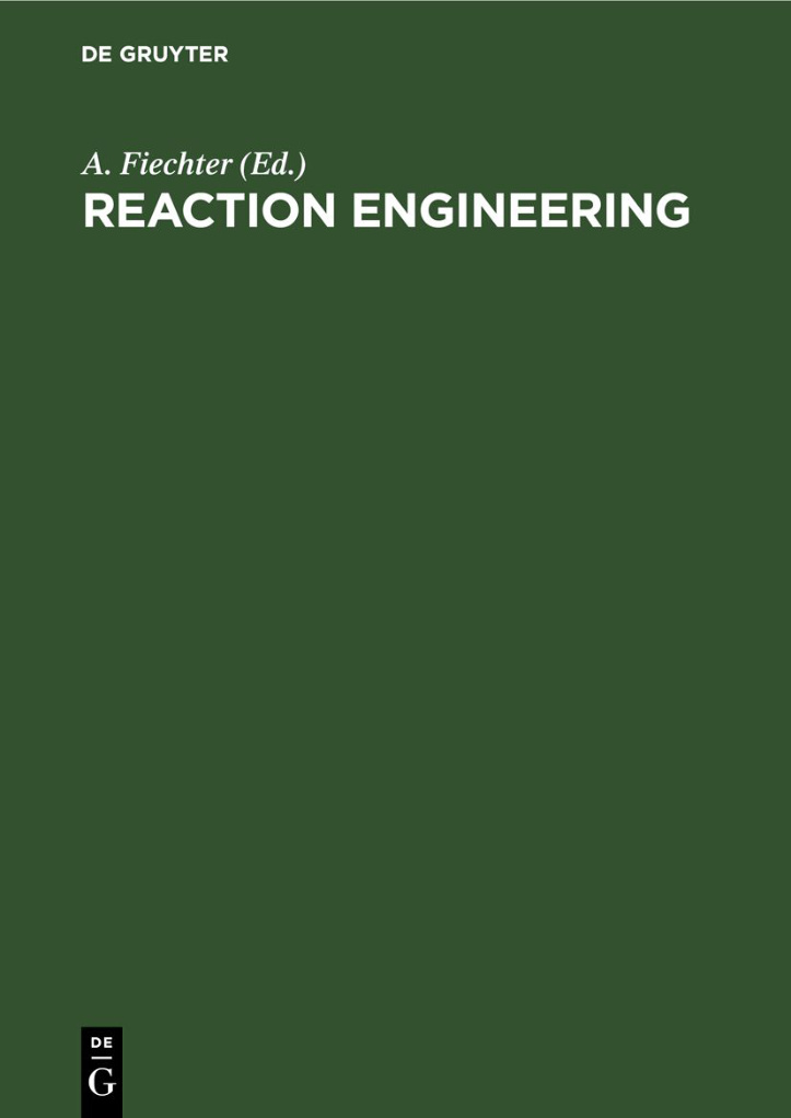 Reaction Engineering German Edition A Fiechter Kitap Kapağı