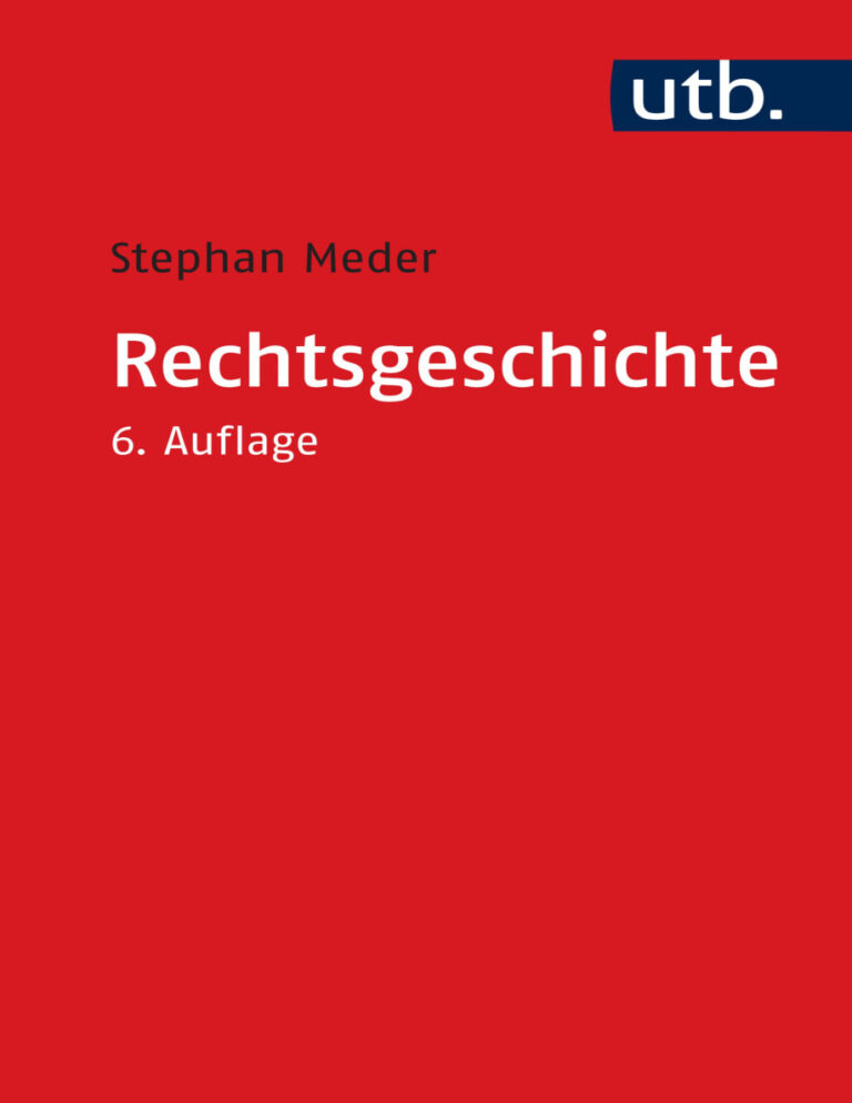Rechtsgeschichte German Edition Stephan Meder Kitap Kapağı
