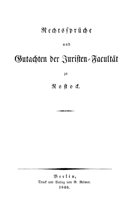 Rechtsspruche und Gutachten der Juristen Facultat zu Rostock German Edition Universitat Juristen Facultat Kitap Kapağı