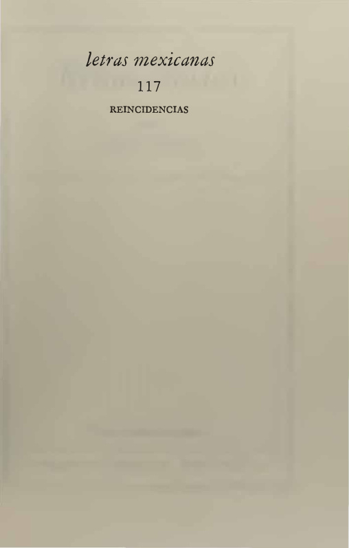 Reincidencias Spanish Edition Carlos Pellicer Camara Kitap Kapağı