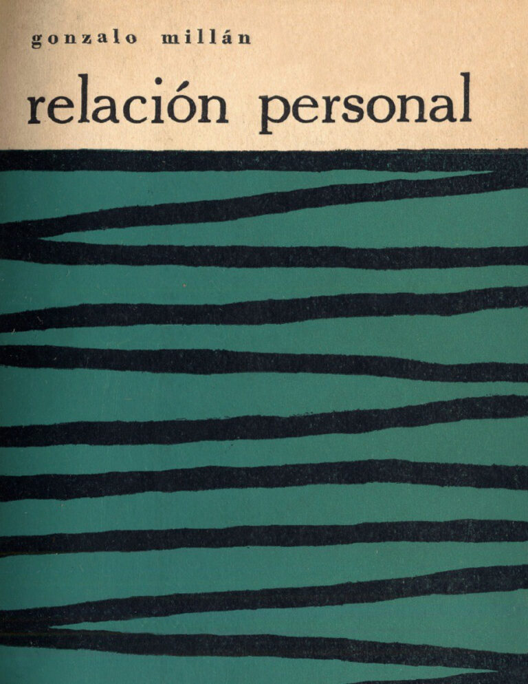 Relacion Personal Spanish Edition Gonzalo Millan Kitap Kapağı
