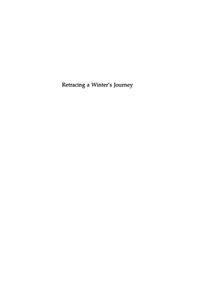 Retracing a Winters Journey Franz Schuberts Winterreise Susan Youens Kitap Kapağı