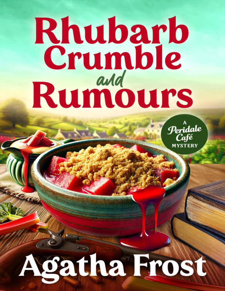 Rhubarb Crumble and Rumours Agatha Frost Kitap Kapağı