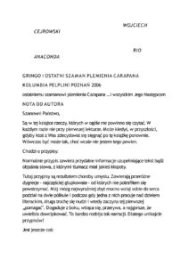Rio Anaconda Polish Edition Wojciech cejrowski Kitap Kapağı
