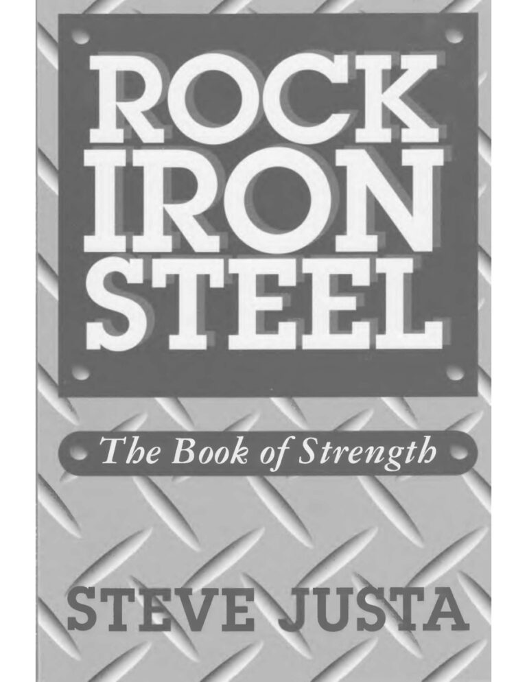 Rock Iron Steel The Book of Strength Steve Justa Kitap Kapağı