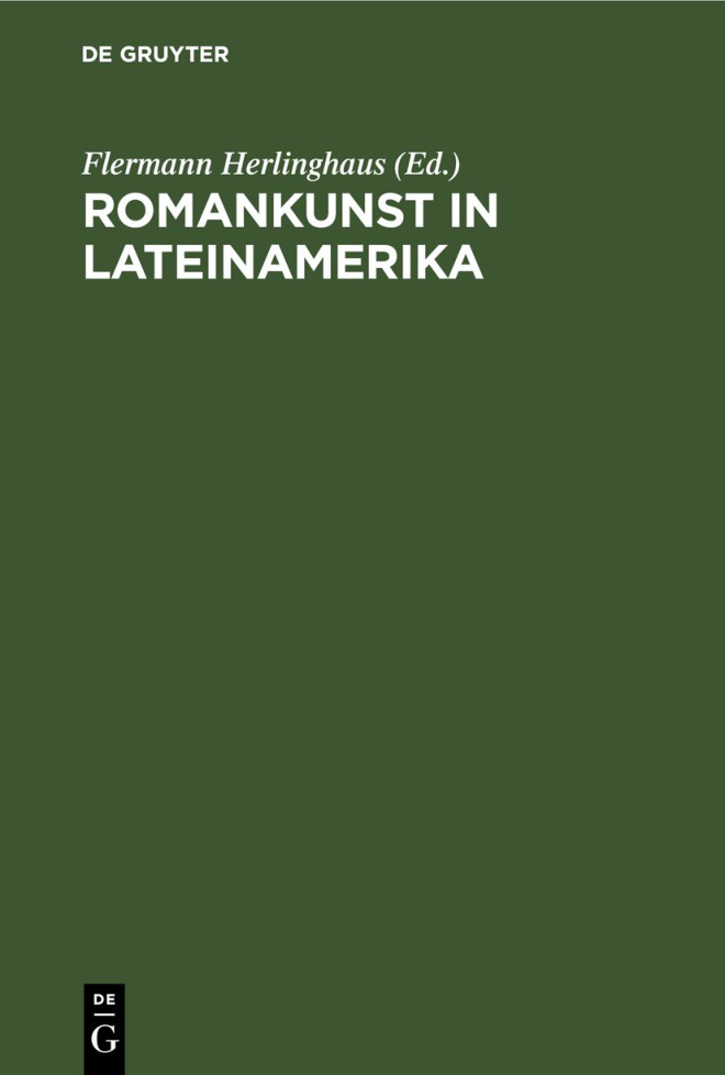 Romankunst in Lateinamerika German Edition Flermann Herlinghaus Kitap Kapağı