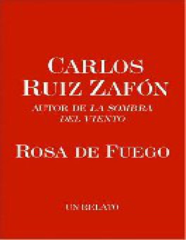 Rosa de fuego Carlos Ruiz Zafon Kitap Kapağı
