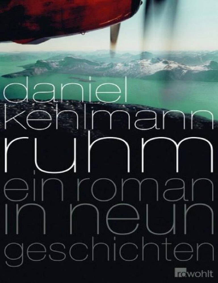 Ruhm German Edition Daniel Kehlmann Kitap Kapağı