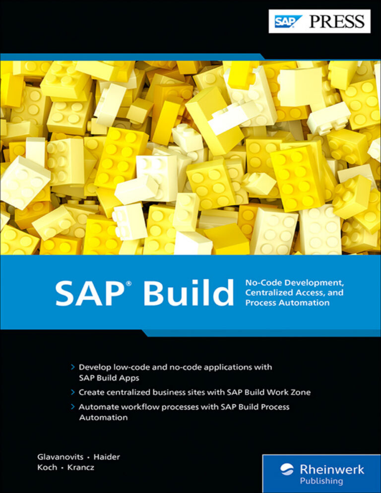 SAP Build No Code Development Centralized Access and Process Automation Rene Glavanovits Kitap Kapağı