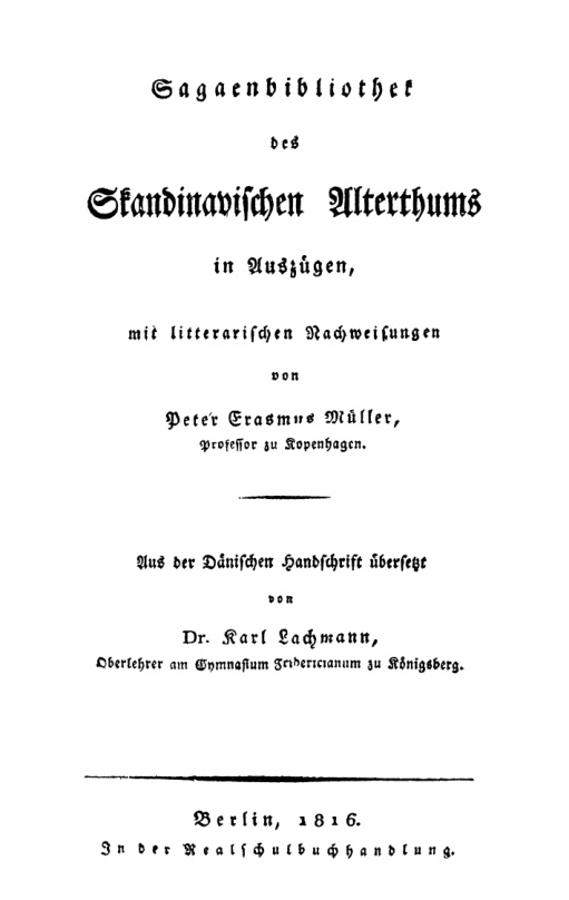 Sagaenbibliothek des Skandinavischen Alterthums in Auszugen German Edition Peter Erasmus Muller Kitap Kapağı