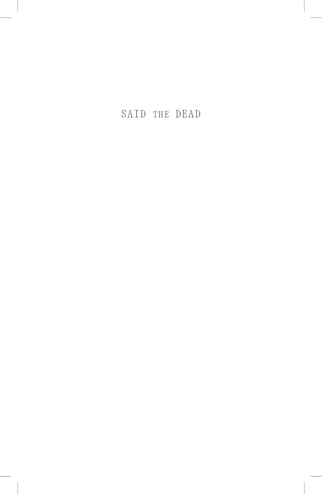 Said the Dead Doireann Ni Ghriofa Kitap Kapağı