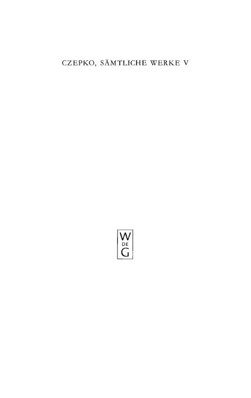 Samtliche Werke German Edition Daniel Czepko Kitap Kapağı