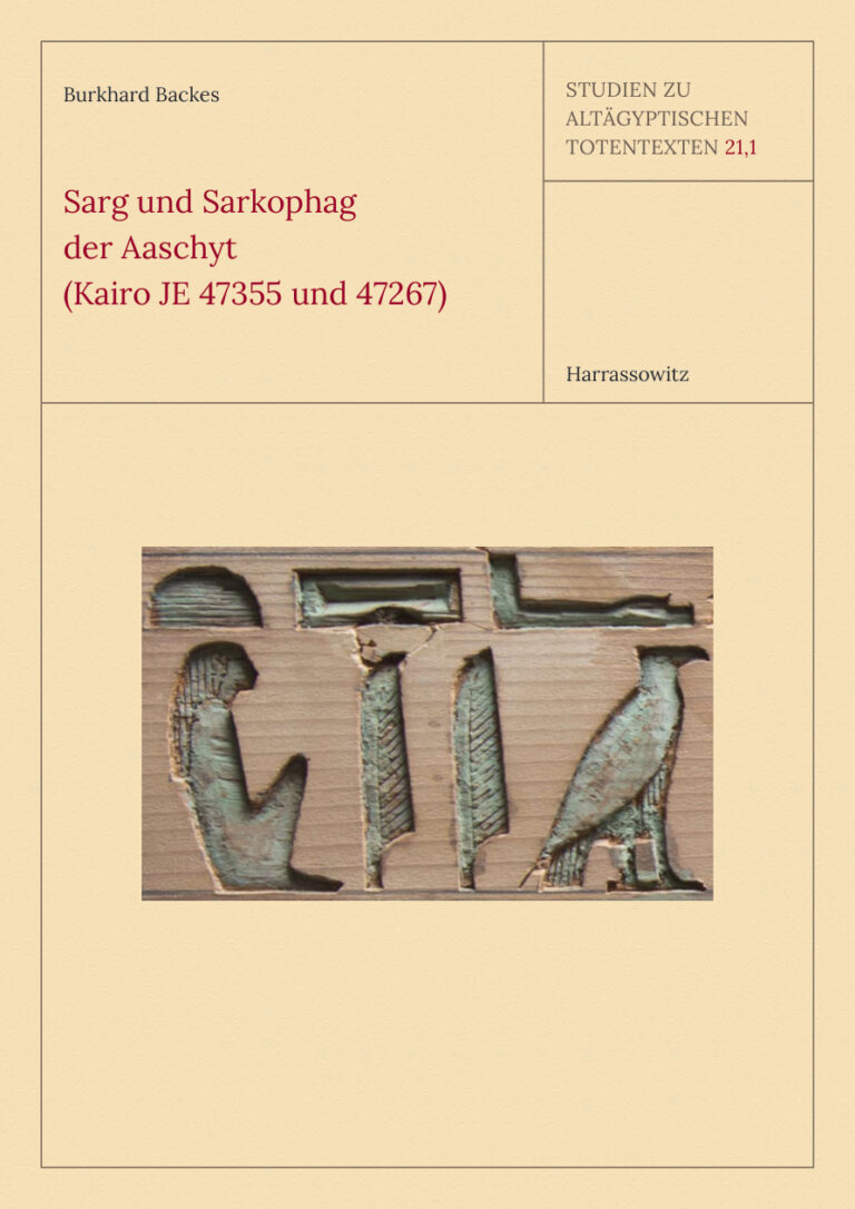 Sarg und Sarkophag der Aaschyt German Edition Burkhard Backes Kitap Kapağı