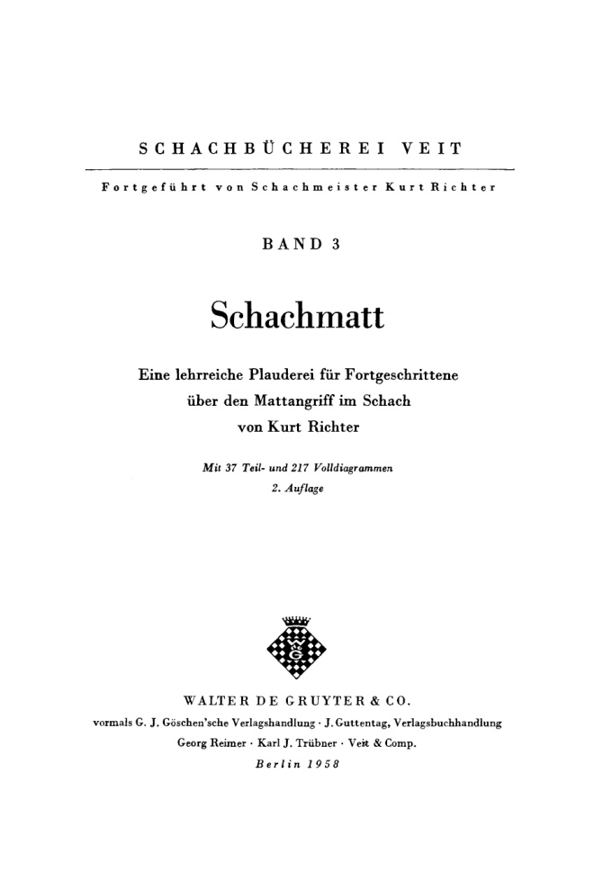 Schachmatt German Edition Kurt Richter Kitap Kapağı