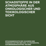 Schadstoffe in der Atmosphare aus onkologischer und toxikologischer Sicht German Edition Heinrich Scheel Kitap Kapağı