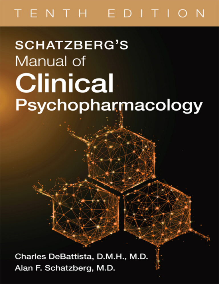 Schatzbergs Manual of Clinical 10E Md Debattista Kitap Kapağı