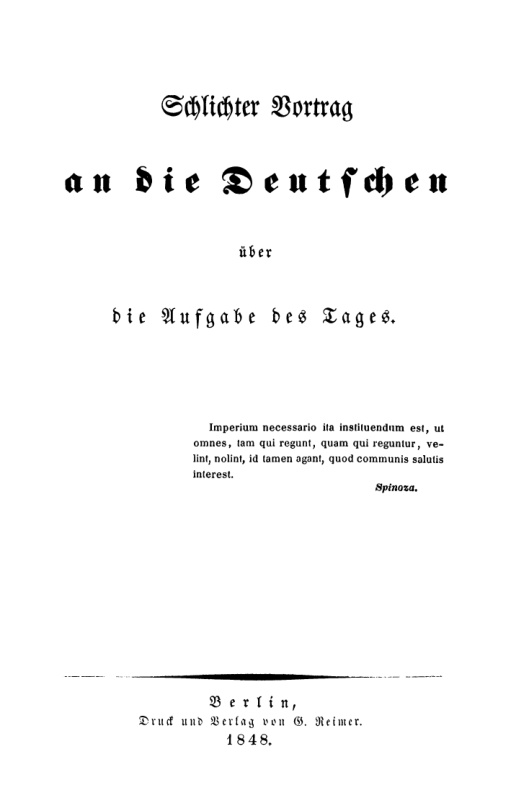 Schlichter Vortrag an die Deutschen uber die Aufgabe des Tages German Edition Karl August Varnhagen von Ense Kitap Kapağı