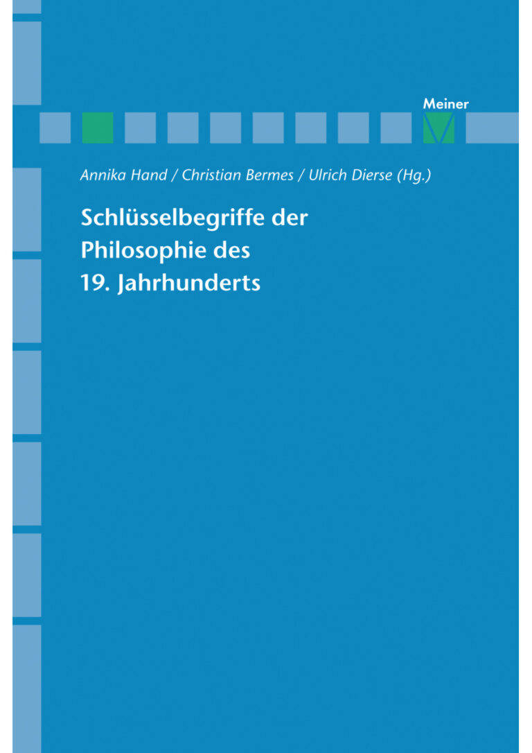 Schlusselbegriffe der Philosophie des 19 Jahrhunderts German Edition Annika Hand Kitap Kapağı