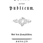 Schreiben an das Publicum German Edition Gotthold Ephraim Lessing Kitap Kapağı
