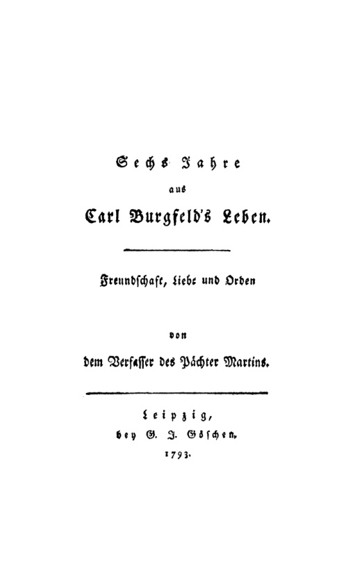 Sechs Jahre aus Carl Burgfelds Leben German Edition Herrmann Christoph Gottfried Demme Kitap Kapağı