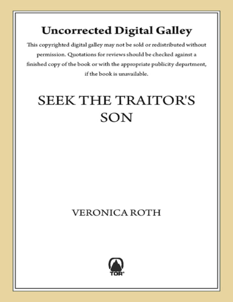 Seek The Traitors Son Veronica Roth Kitap Kapağı