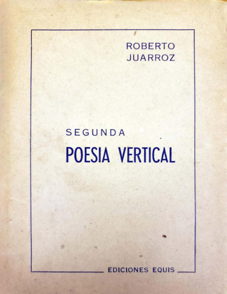 Segunda Poesia Vertical Roberto Juarroz Kitap Kapağı