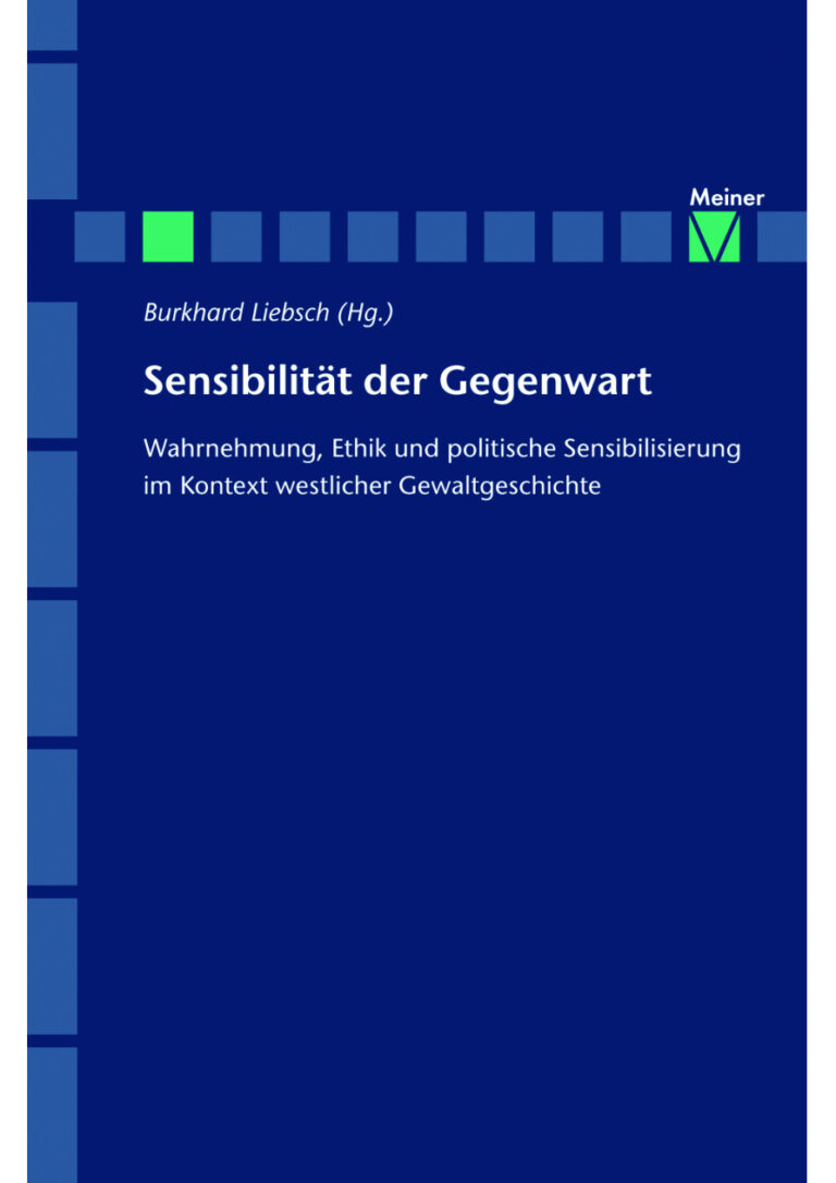 Sensibilitat der Gegenwar German Edition Burkhard Liebsch Kitap Kapağı