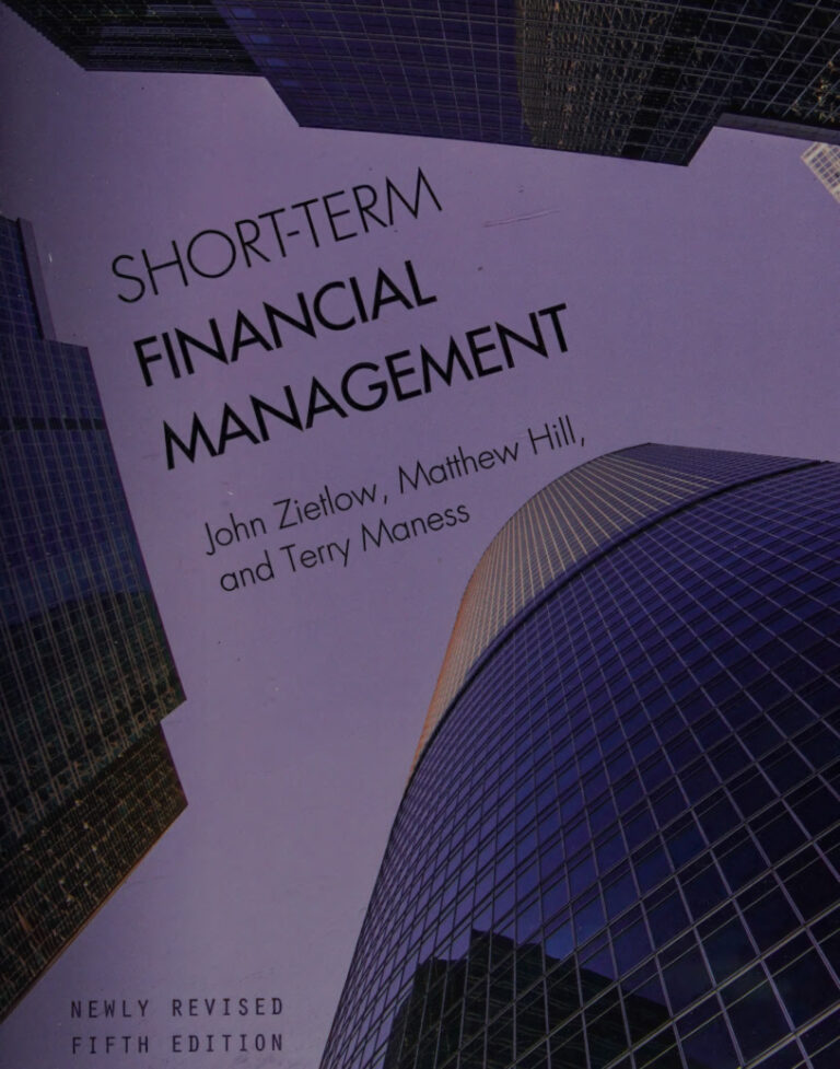 Short Term Financial Management Matthew Hill Kitap Kapağı