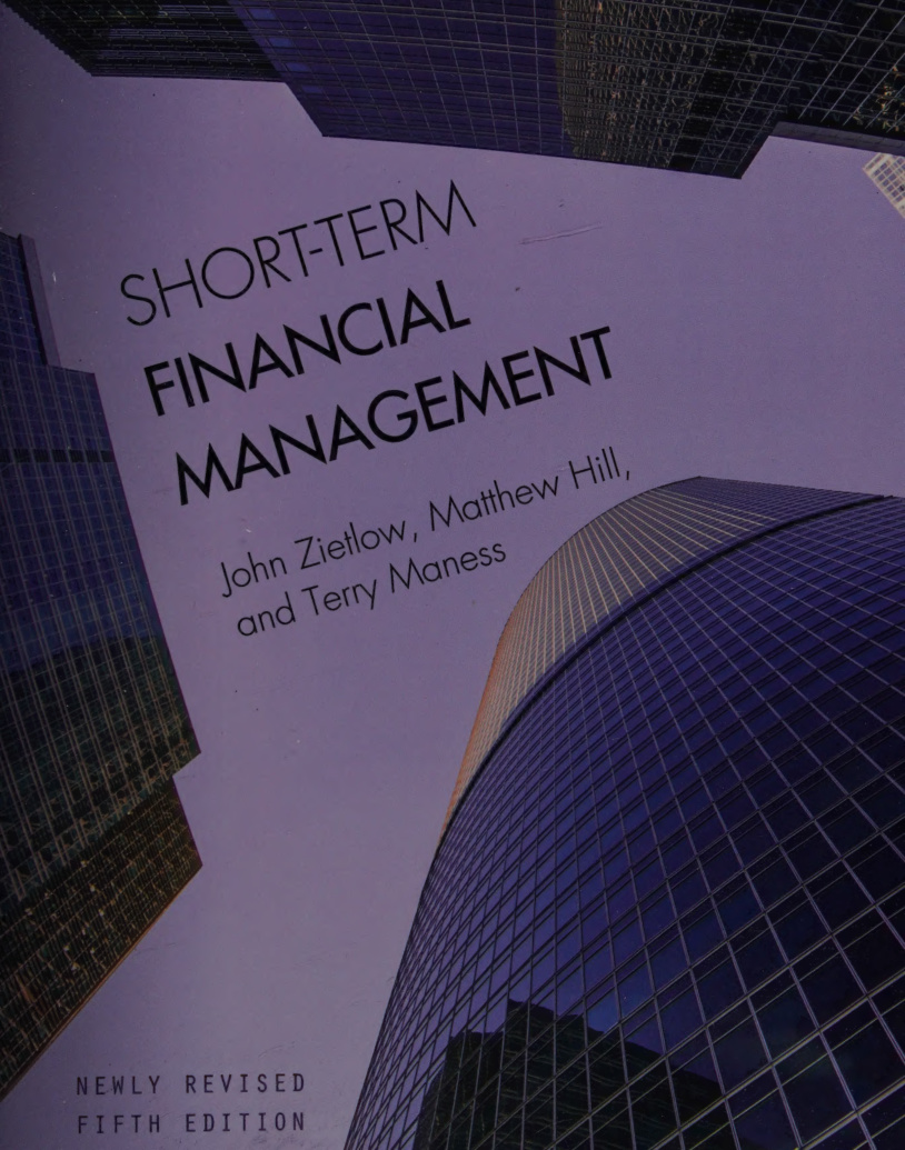Short Term Financial Management Matthew Hill Kitap Kapağı