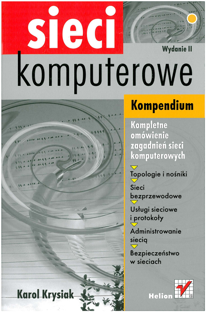 Sieci komputerowe Kompendium Polish Edition Karol Krysiak Kitap Kapağı