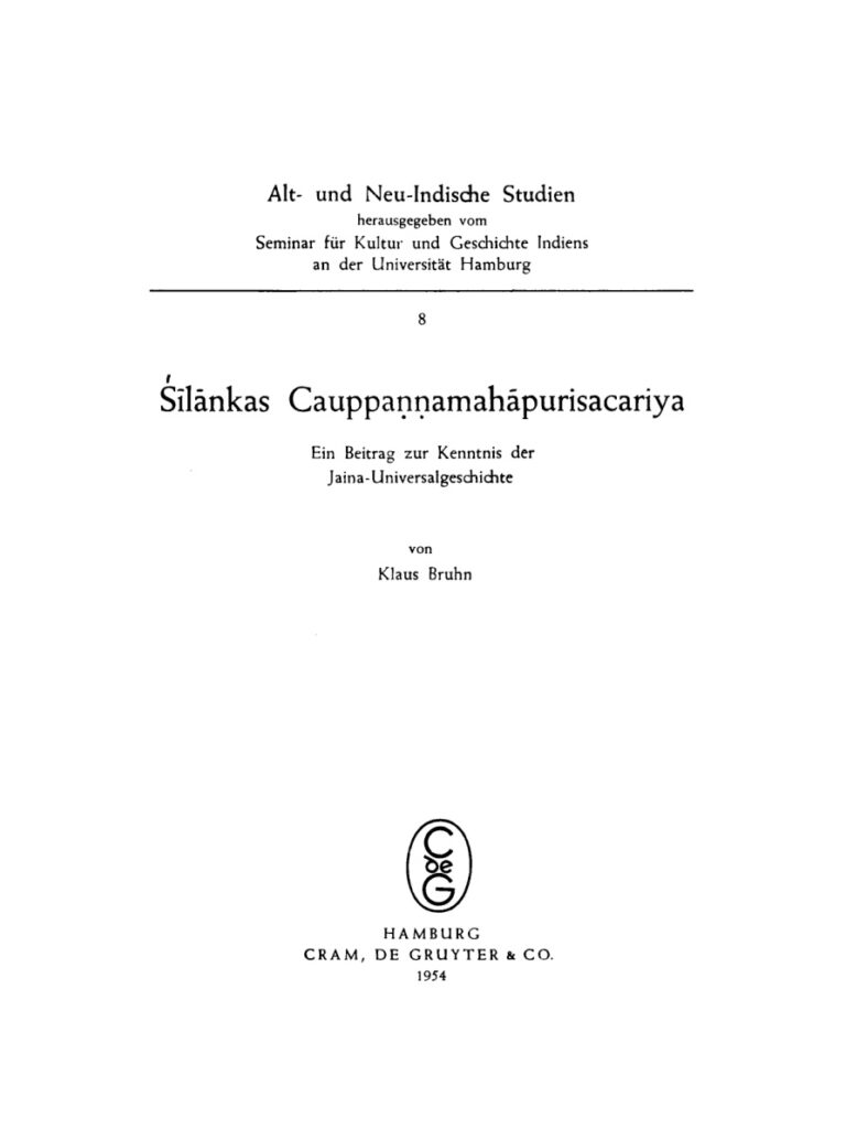 Silankas Cauppannamahapurisacariya German Edition Klaus Bruhn Kitap Kapağı