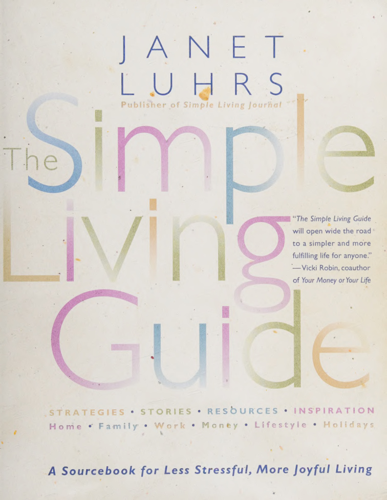 Simple Living Guide Janet Luhrs Kitap Kapağı