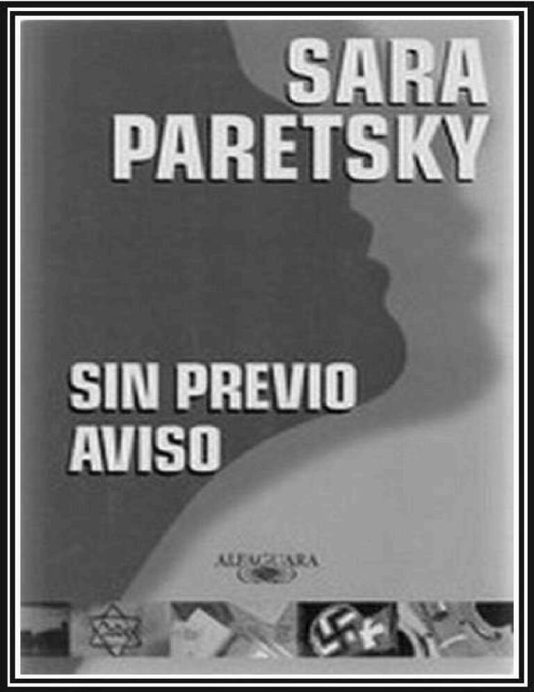 Sin previo aviso Paretsky Sara Kitap Kapağı