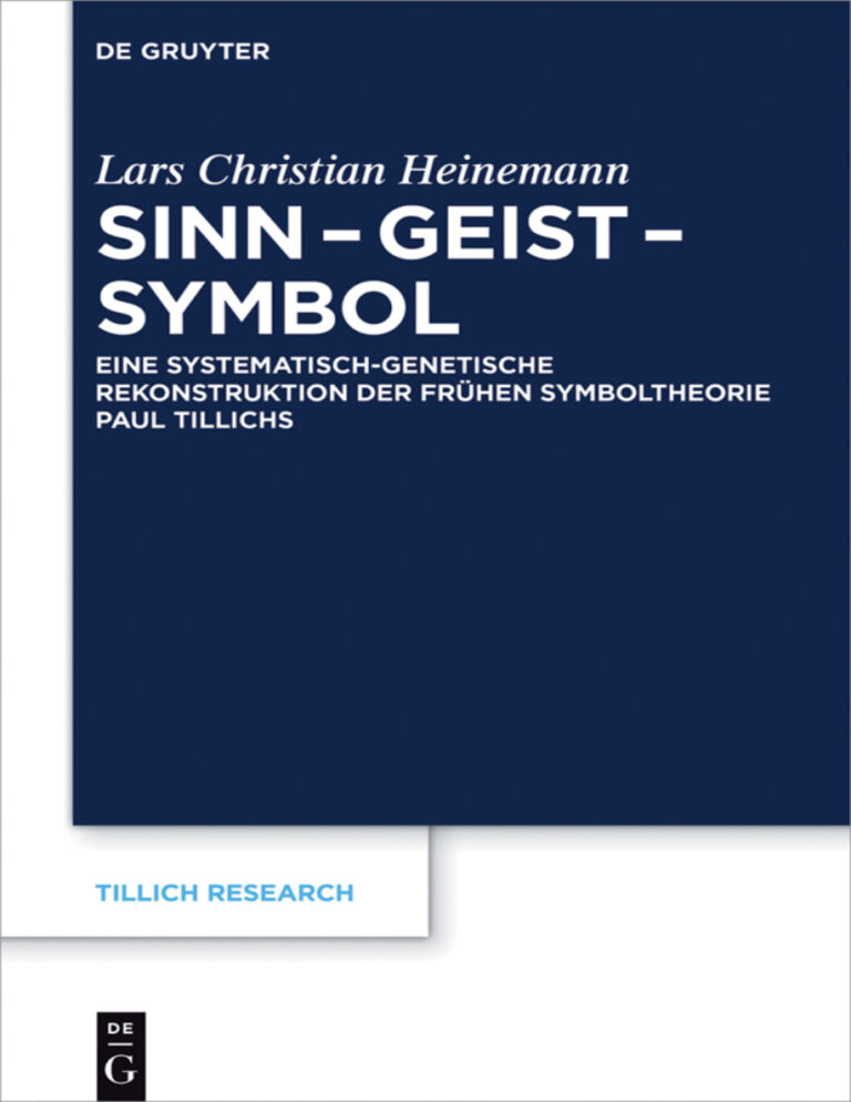 Sinn Geist Symbol German Edition Lars Christian Heinemann Kitap Kapağı