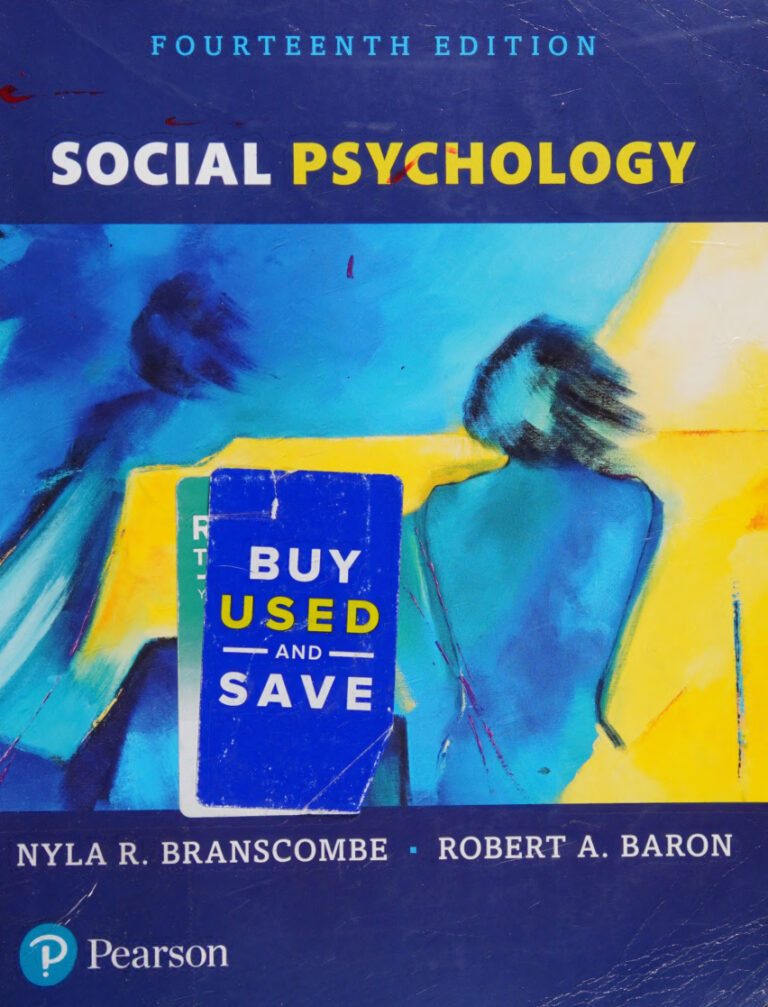 Social Psychology 14th ed Branscombe Kitap Kapağı