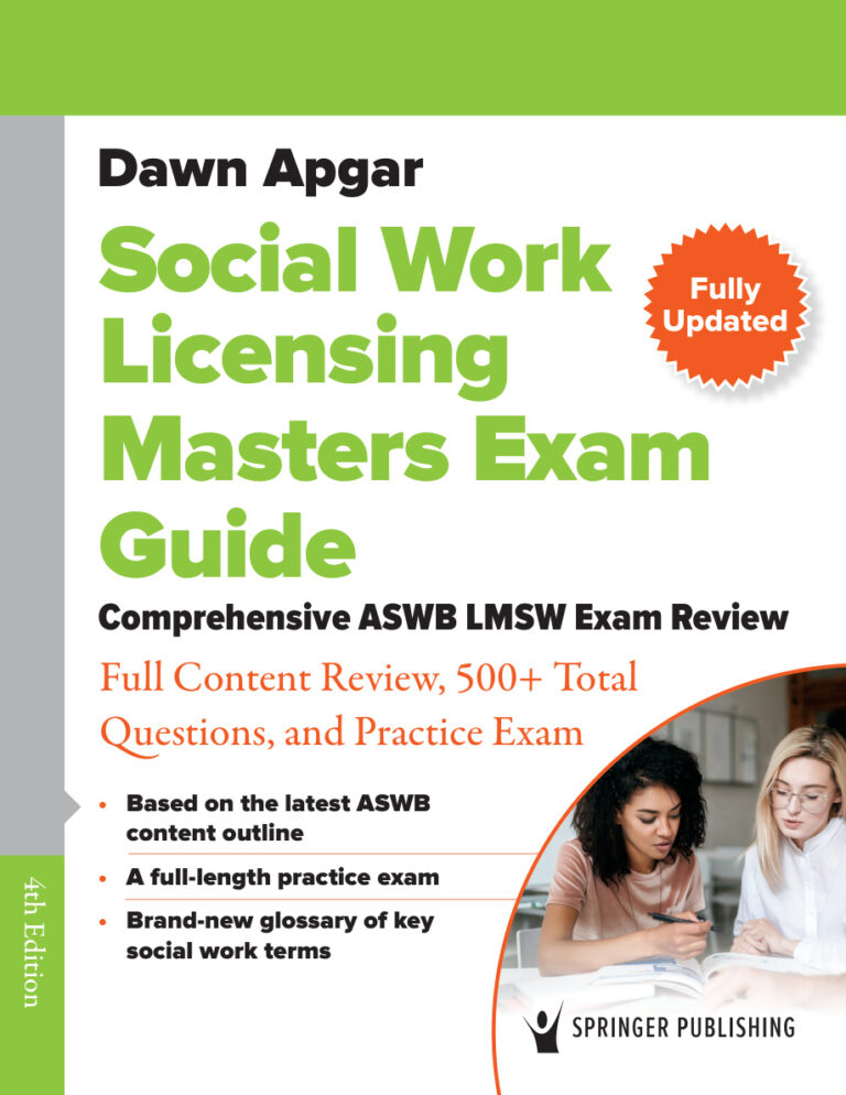 Social Work Licensing Masters Exam Guide Apgar Dawn Kitap Kapağı