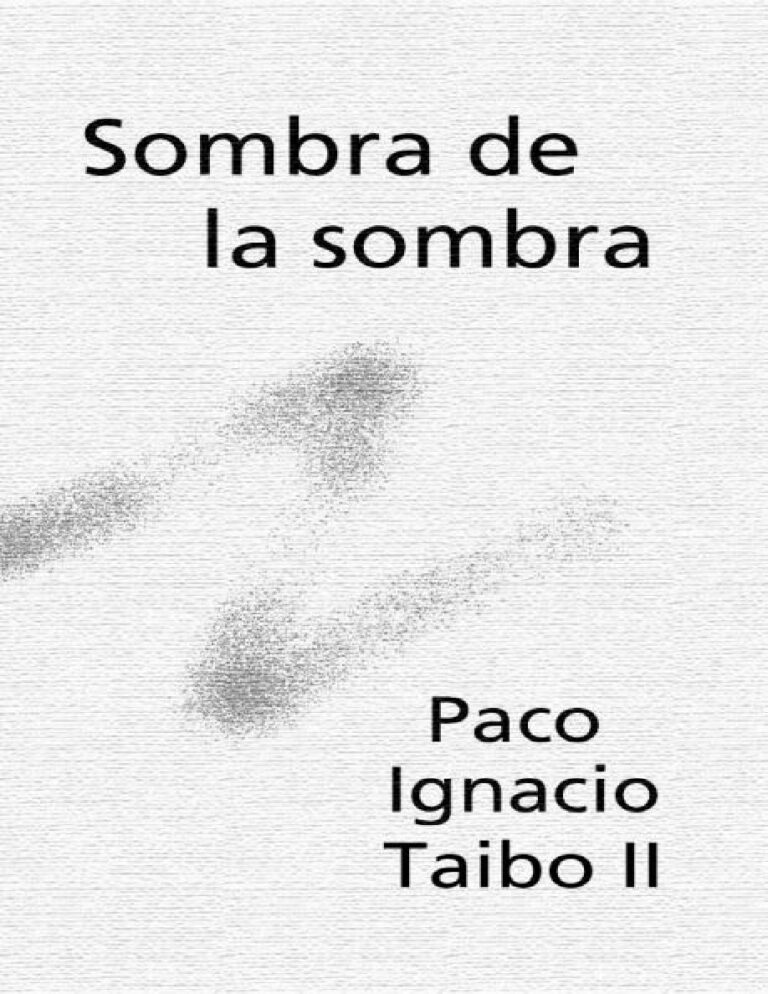 Sombra de la sombra Ignacio Taibo II Paco Kitap Kapağı