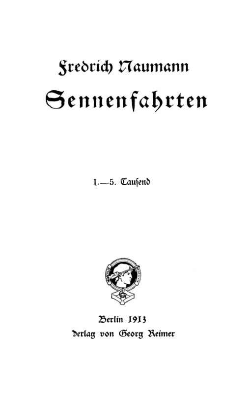 Sonnenfahrten German Edition Frederich Naumann Kitap Kapağı