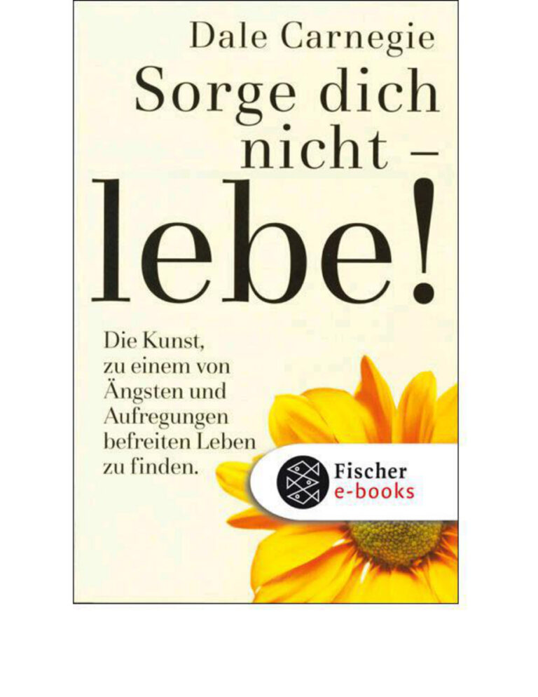 Sorge Dich Nicht Lebe German Edition Dale Carnegie Kitap Kapağı