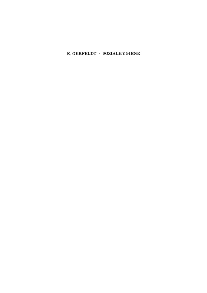 Sozialhygiene German Edition Ewald Gerfeldt Kitap Kapağı