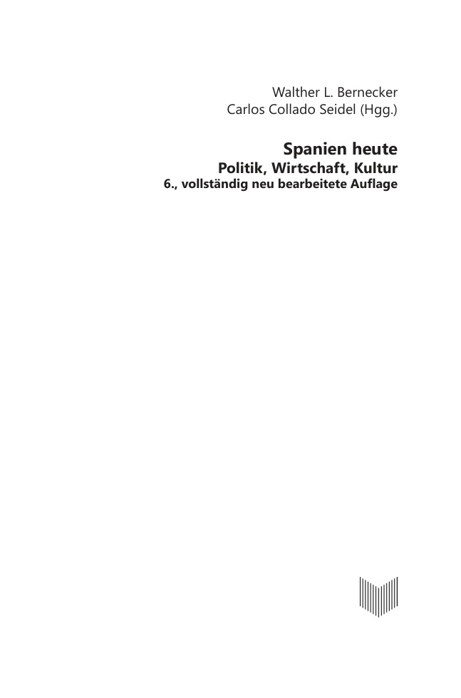 Spanien heute German Edition Walther L Bernecker Kitap Kapağı