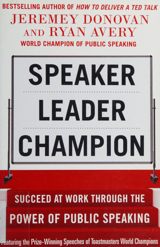 Speaker Leader Champion Jeremey Donovan Kitap Kapağı