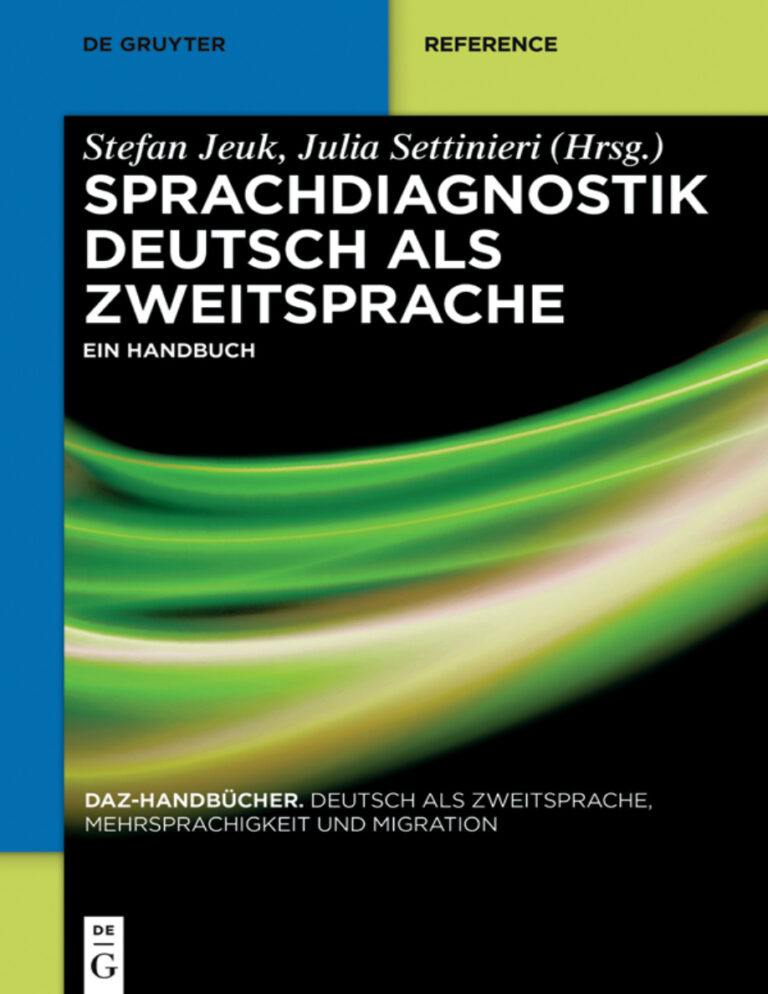Sprachdiagnostik Deutsch als Zweitsprache German Edition Stefan Jeuk Kitap Kapağı