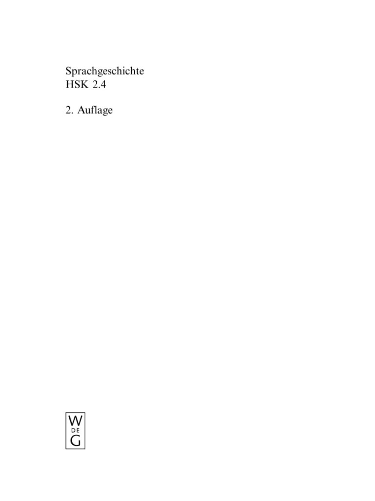 Sprachgeschichte 4 Teilband Sprachgeschichte 4Teilband German Edition Werner Besch Kitap Kapağı